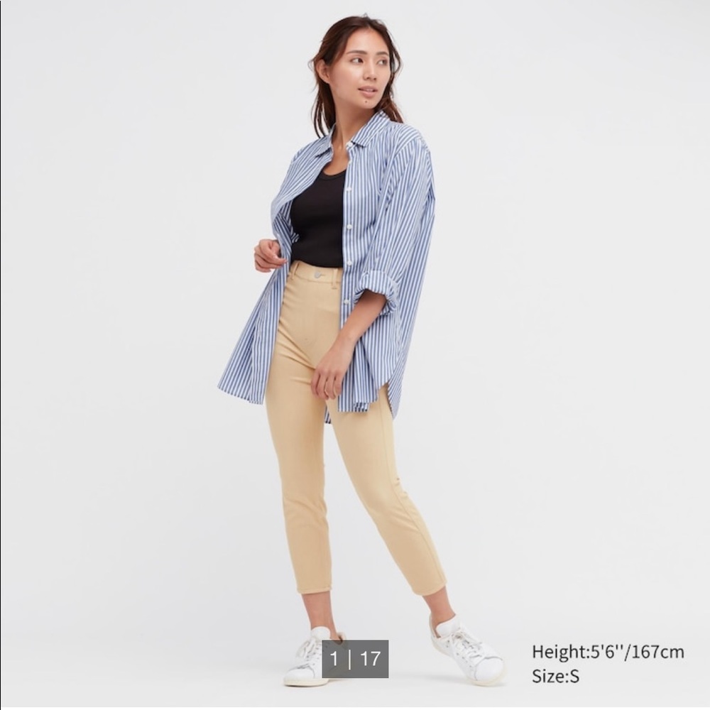 Uniqlo Ultra Stretch High-Rise Cropped Leggings Pants